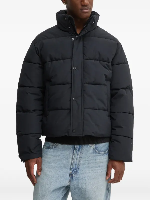 Abercrombie & Fitch ジャケット Abercrombie & Fitch Jaqueta Acolchoada Com Zíper | Preto | FARFETCH BR
