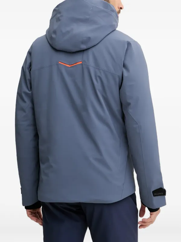 DESCENTE Hooded zip-fastening Ski Jacket | Grey | FARFETCH HK