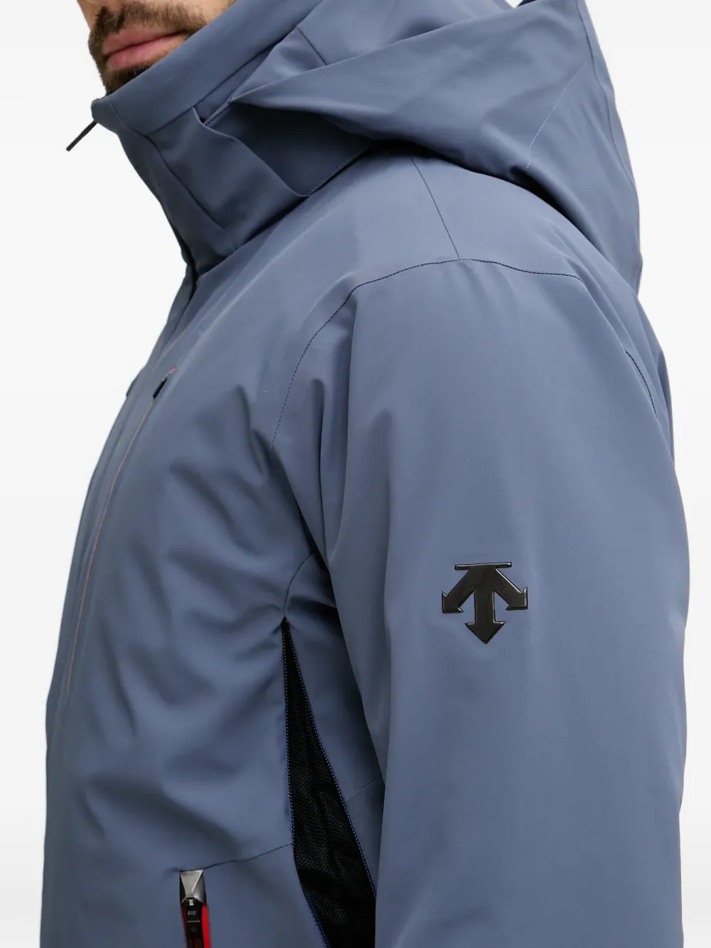 DESCENTE Hooded zip-fastening Ski Jacket | Grey | FARFETCH CA