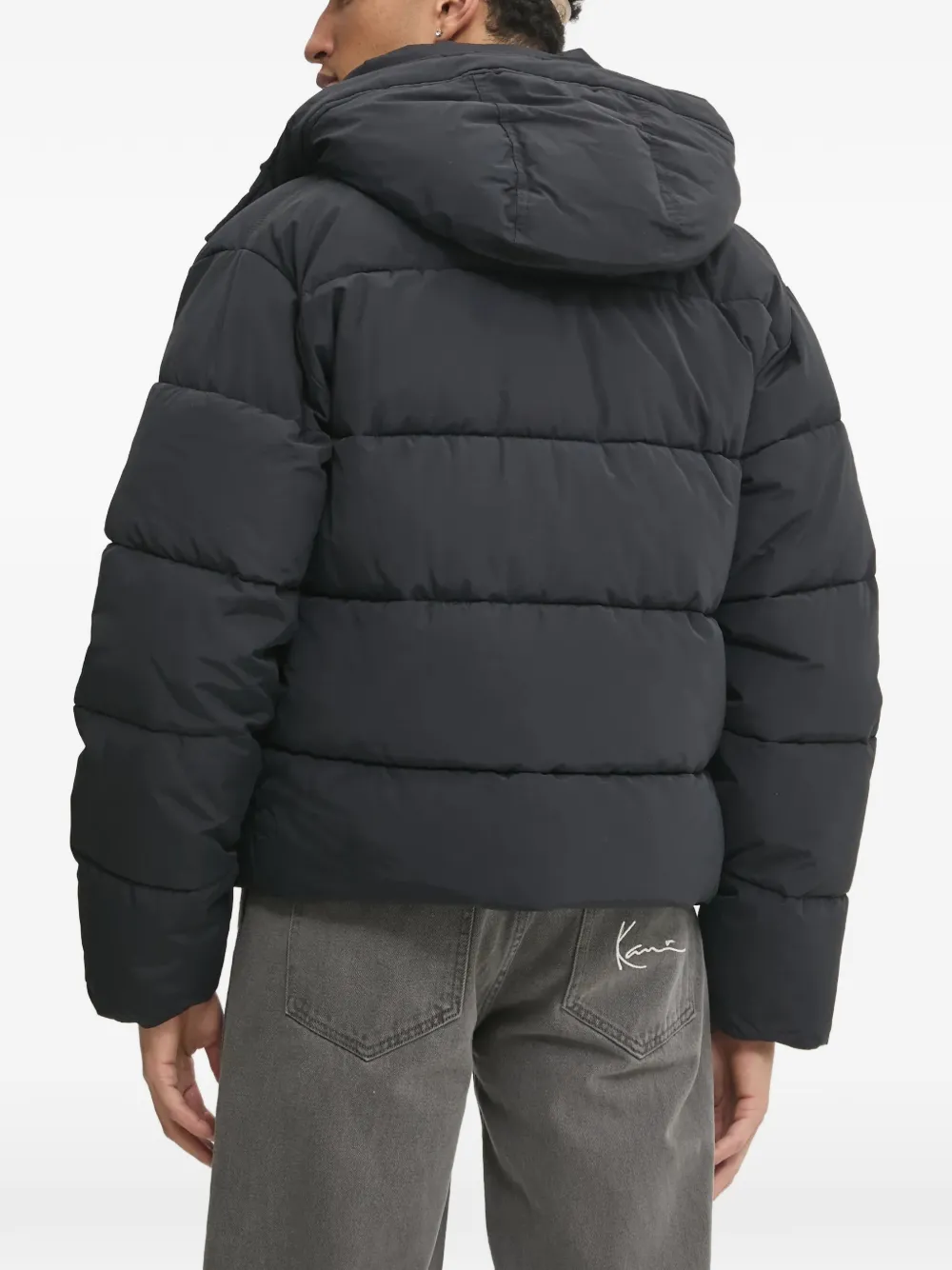  Abercrombie & Fitch Buttoned Hooded Jacket - Black 