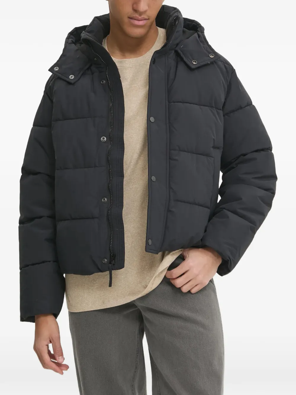 Abercrombie & Fitch buttoned hooded jacket - Nero
