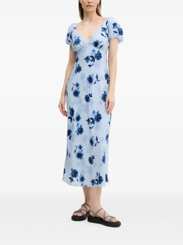 knee length dresses for ladies Abercrombie & Fitch Women's Ruched Midi Dress – Change Things Up main image 1