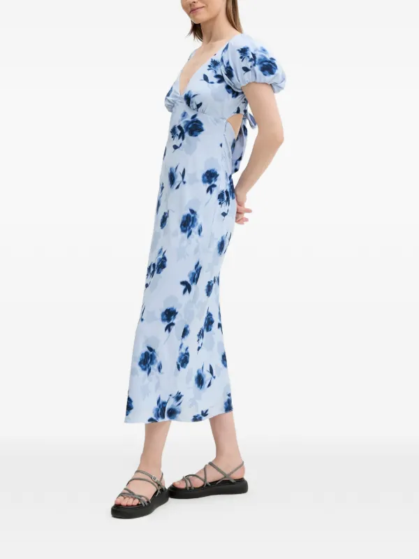 abercrombie blue dress puff sleeve The Sabrina Jacket in Admiral Blue Admiral Blue / M