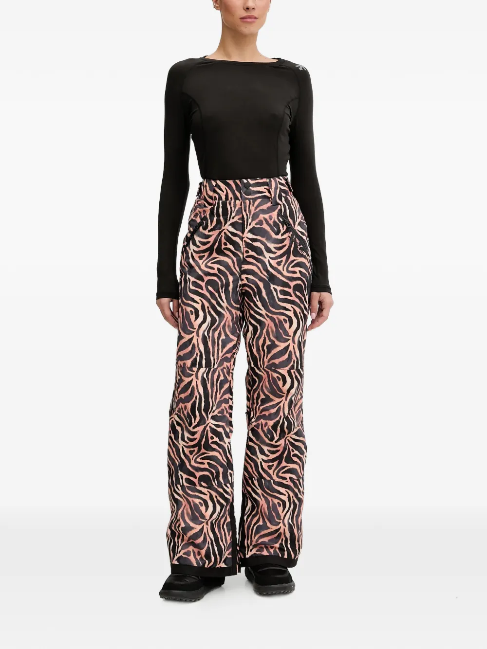 DESCENTE Ondershirt met lange mouwen Zwart