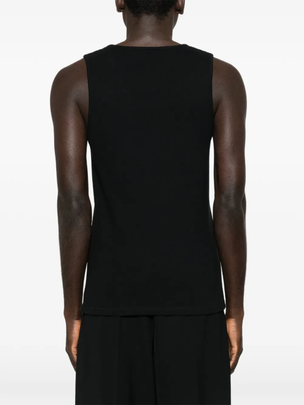 LEMAIRE Geribbelde tanktop Zwart