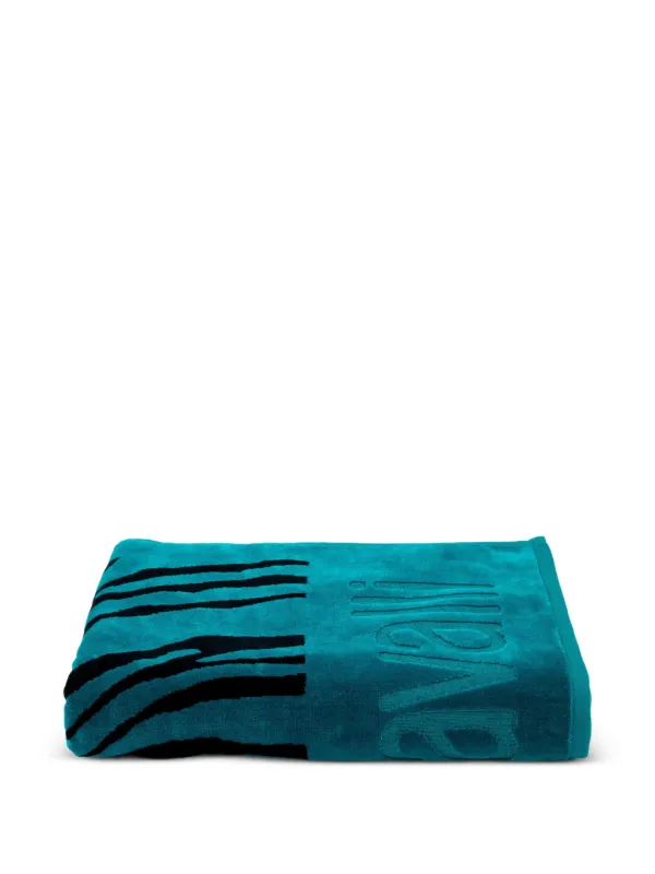 Roberto Cavalli Zebra-print 2000 Beach Towel | Blue | FARFETCH
