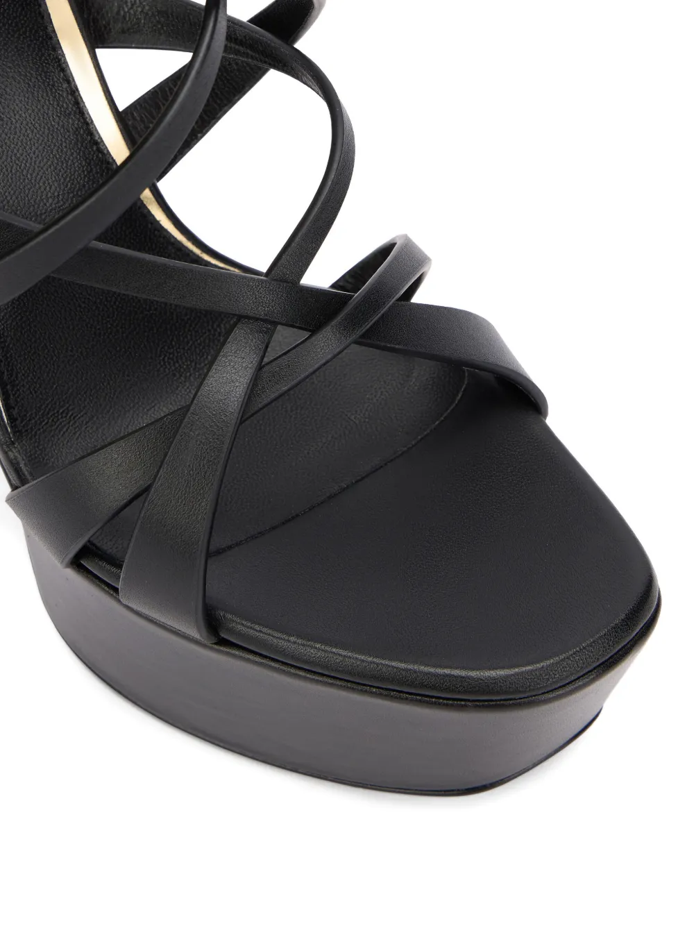 Roberto Cavalli Serpentine stiletto sandals Zwart