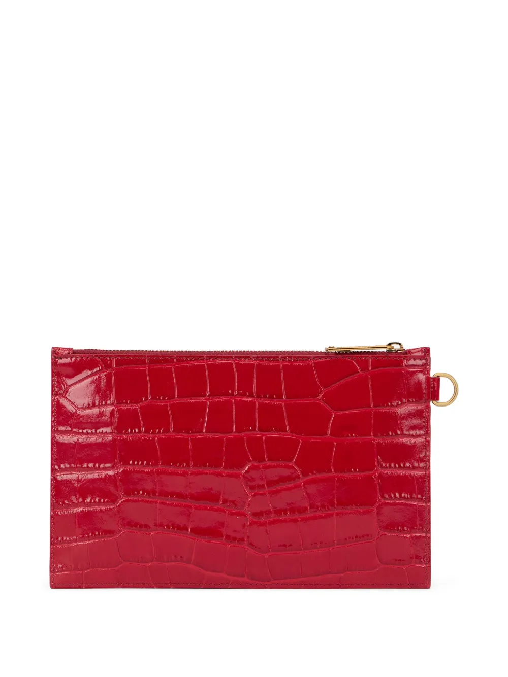 Roberto Cavalli Roar leren clutch Rood