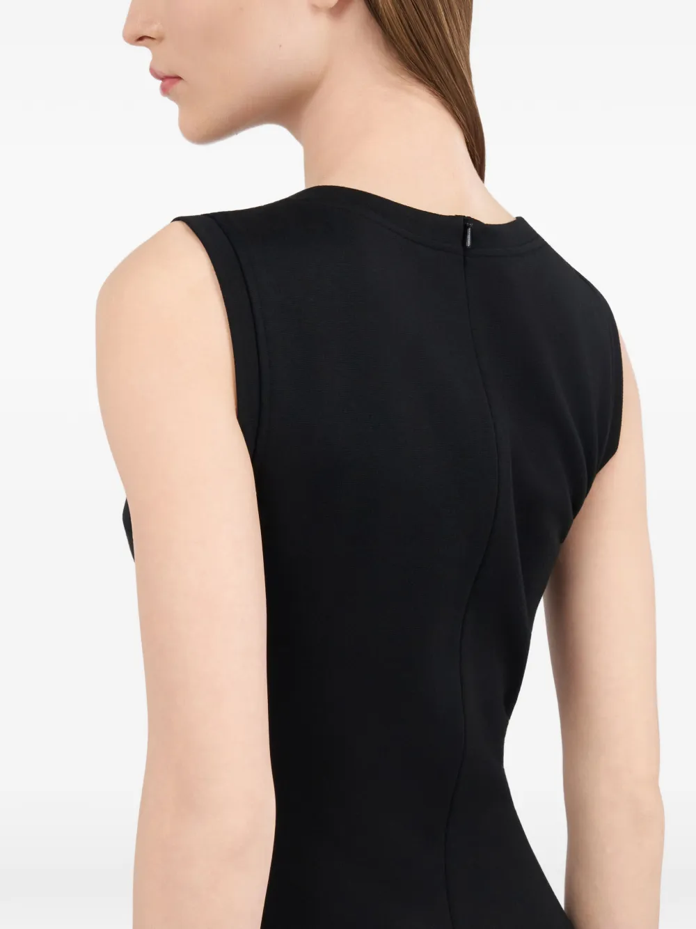 embroidered cut-out midi dress