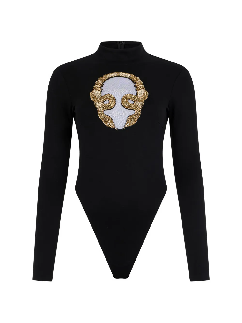 Roberto Cavalli embroidered long-sleeve top - Nero