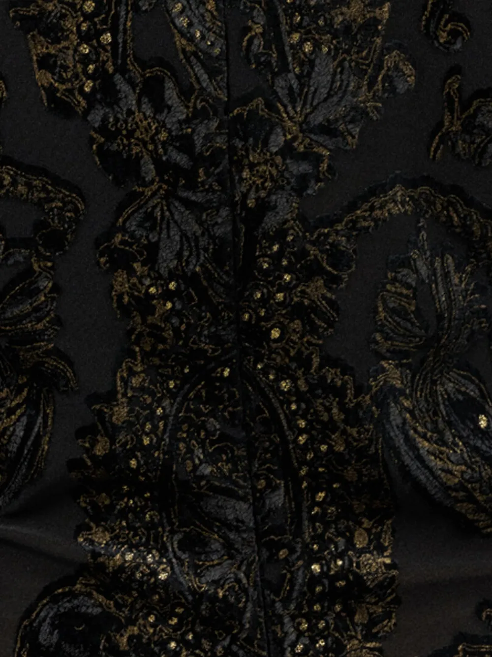 ornamental-print mock-neck dress