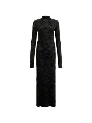lace hem maxi dress Julia Lace Hem Maxi Dress Large