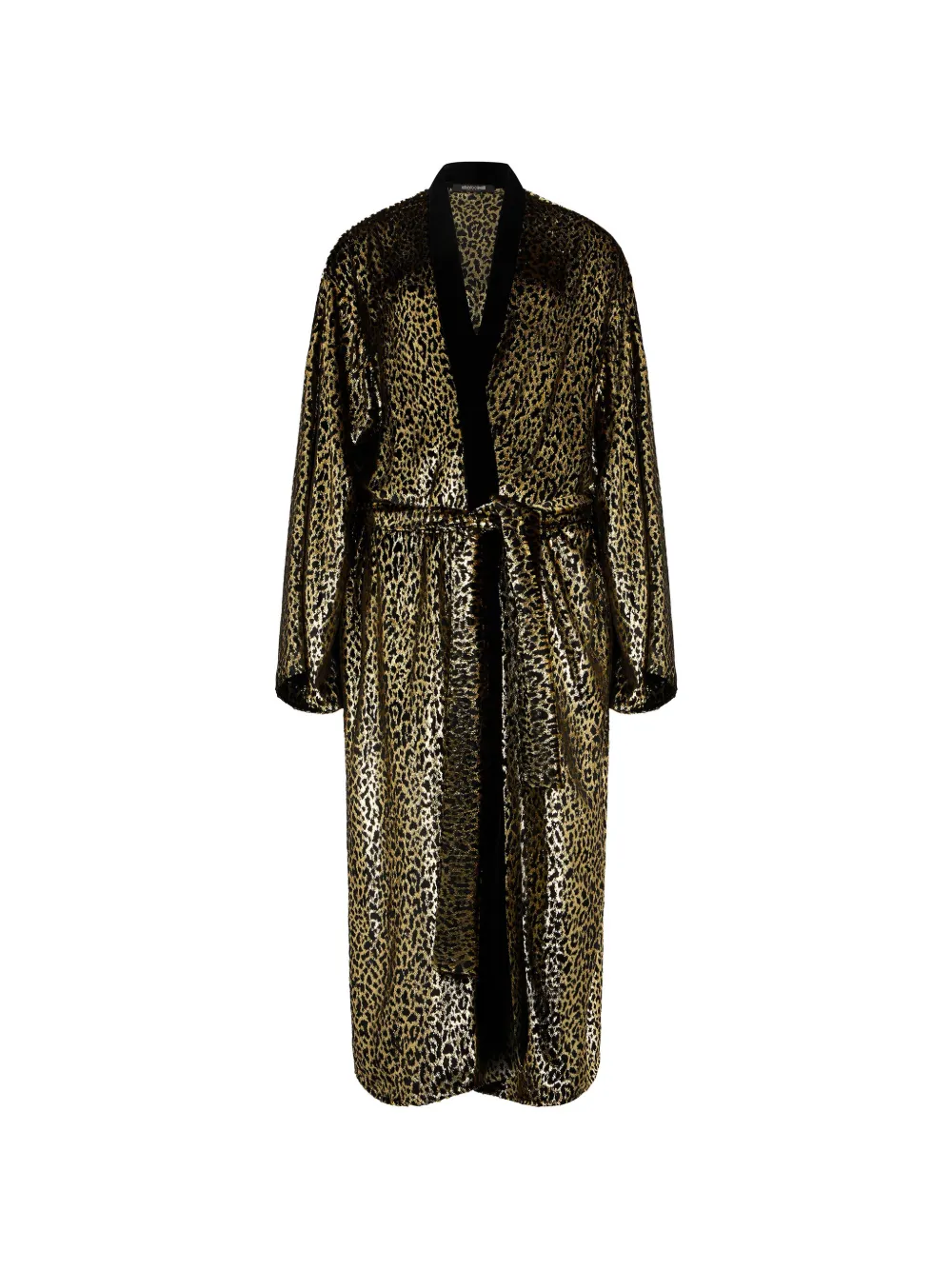 Roberto Cavalli Fil Coupé leopard-print coat - Oro