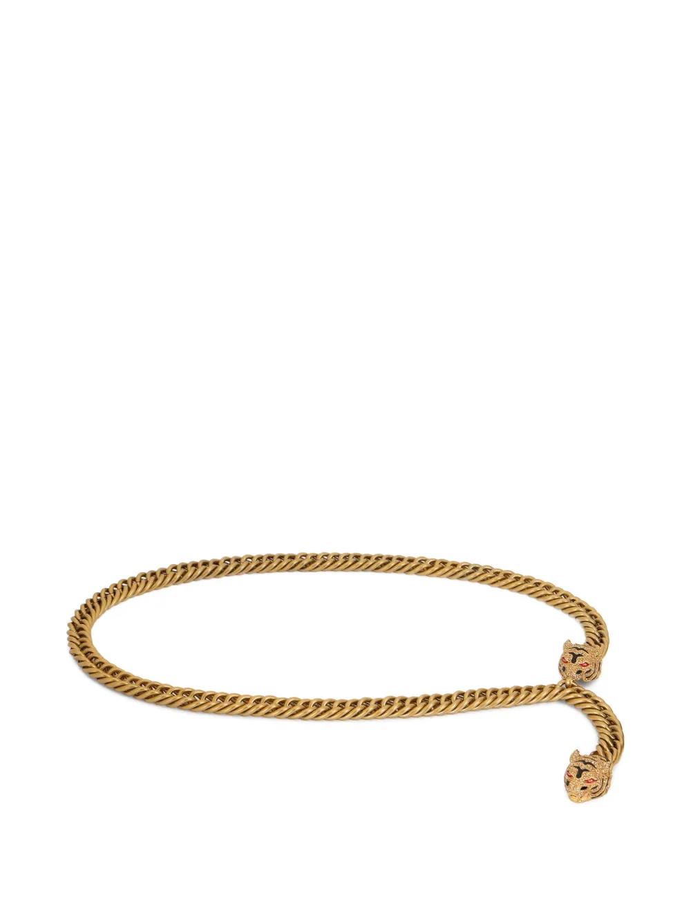 Roberto Cavalli Roar tiger chain belt - Oro