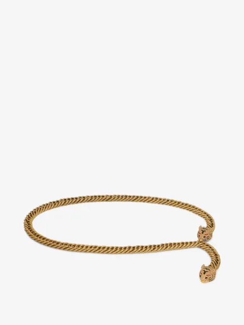 Roberto Cavalli Roar tiger chain belt