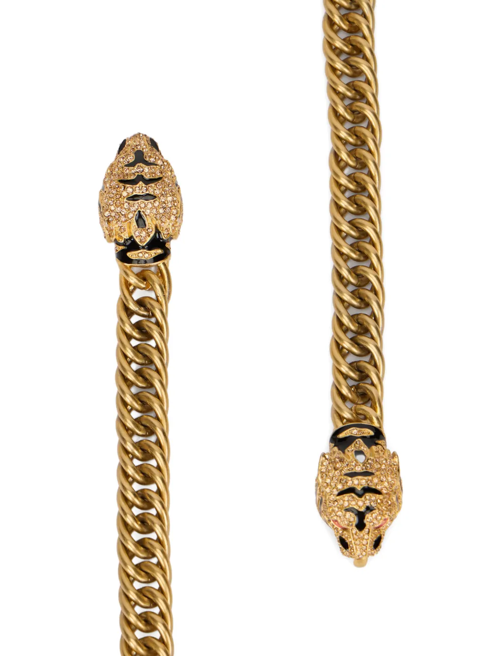  Roberto Cavalli Roar Tiger Chain Belt - Gold 