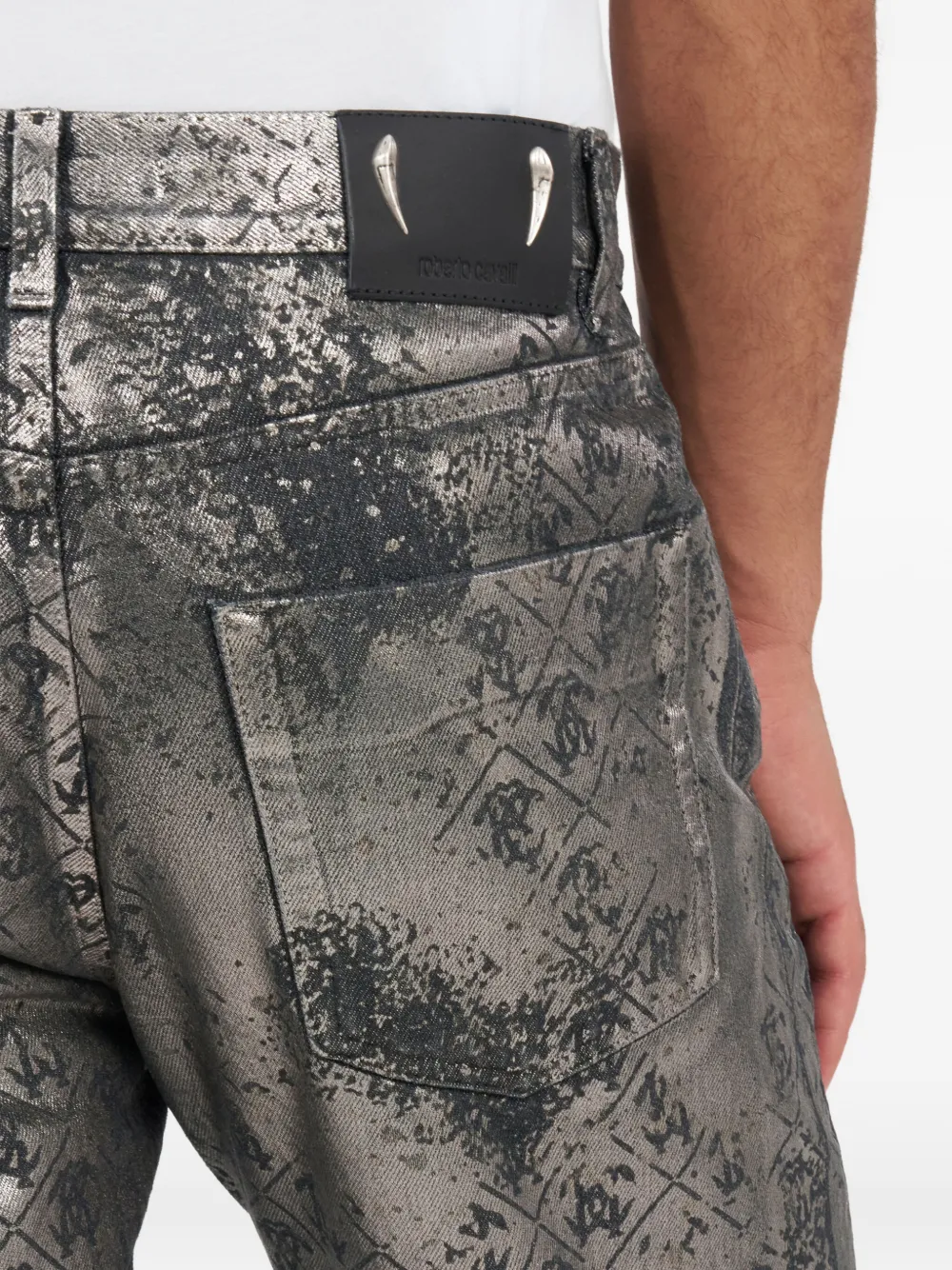 Monogram-print trousers