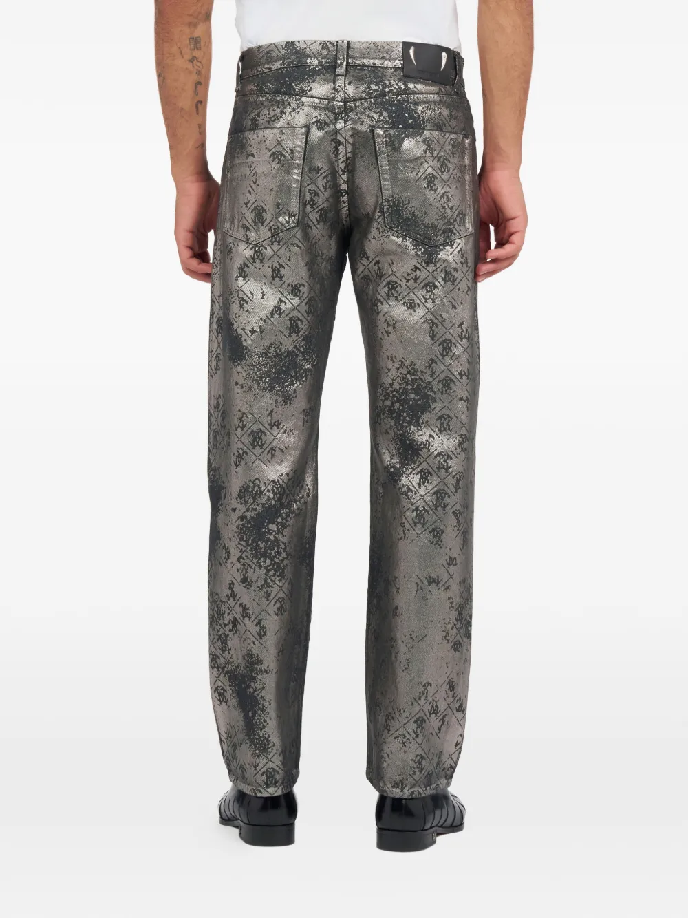 Monogram-print trousers