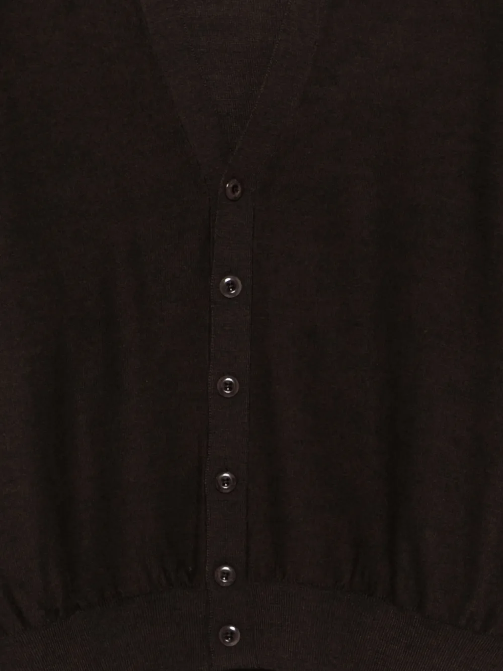  Lemaire V-neck Button Cardigan - Brown 