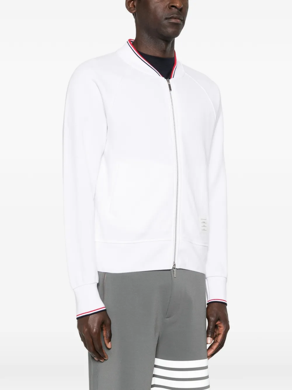 Thom Browne Bomberjack met rits Wit