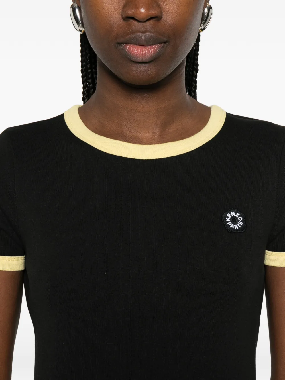 Kenzo T-shirt met korte mouwen en logodetail Zwart