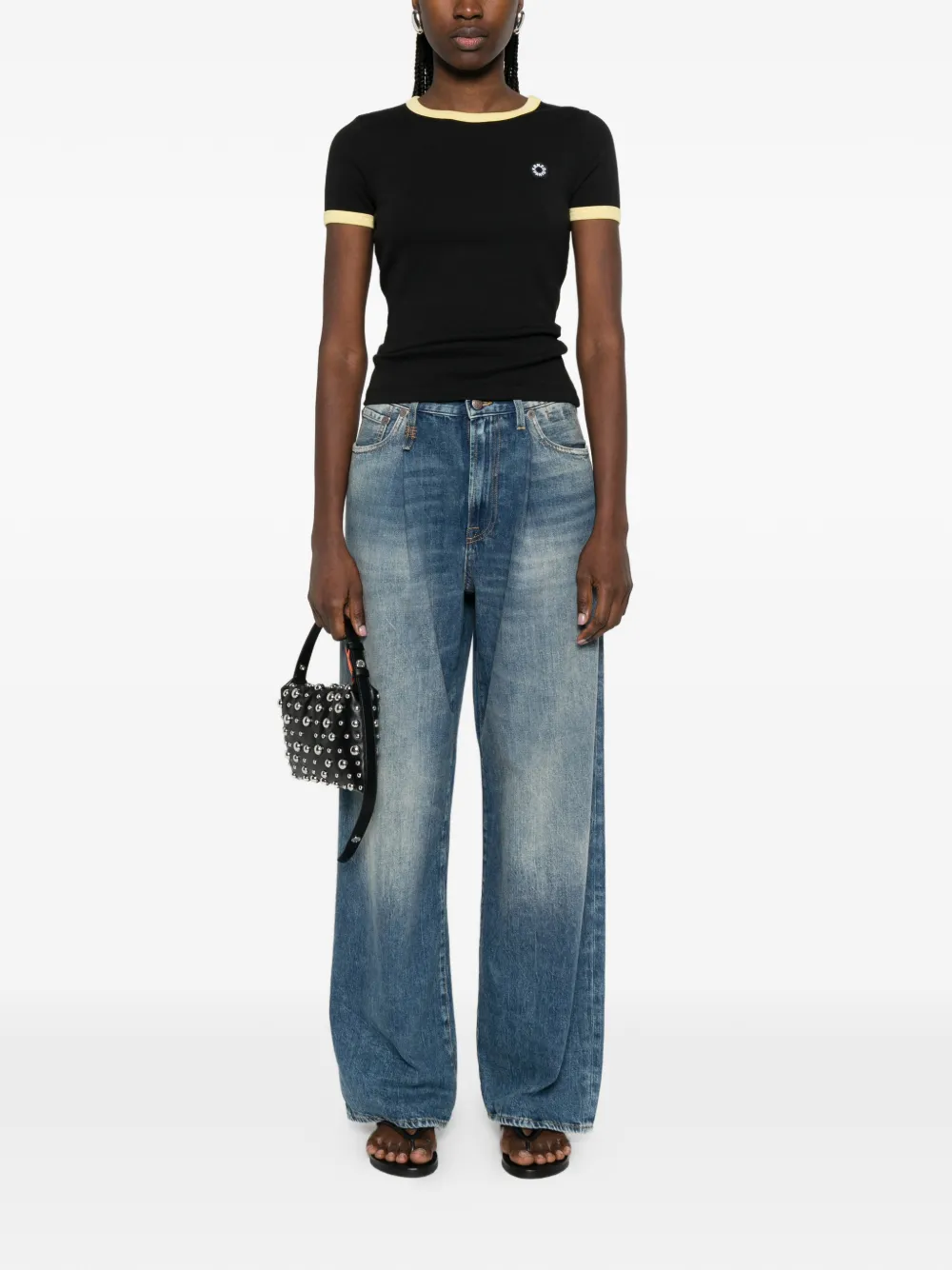 Kenzo T-shirt met korte mouwen en logodetail Zwart