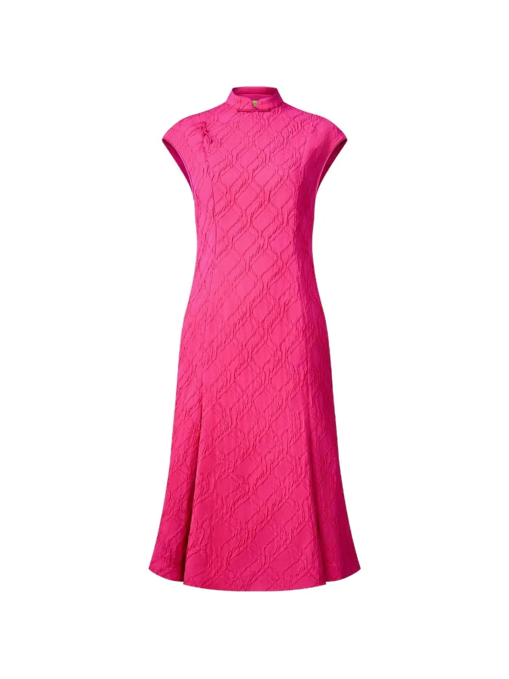 Shanghai Tang Abito Qipao con effetto jacquard - Rosa