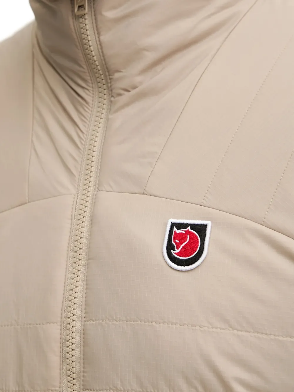 Quilted Logo-Patch Jacket