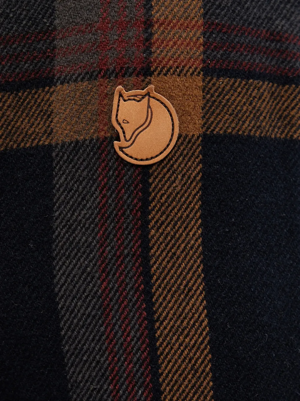 Check-Pattern Two-Pocket Shirt Jacket