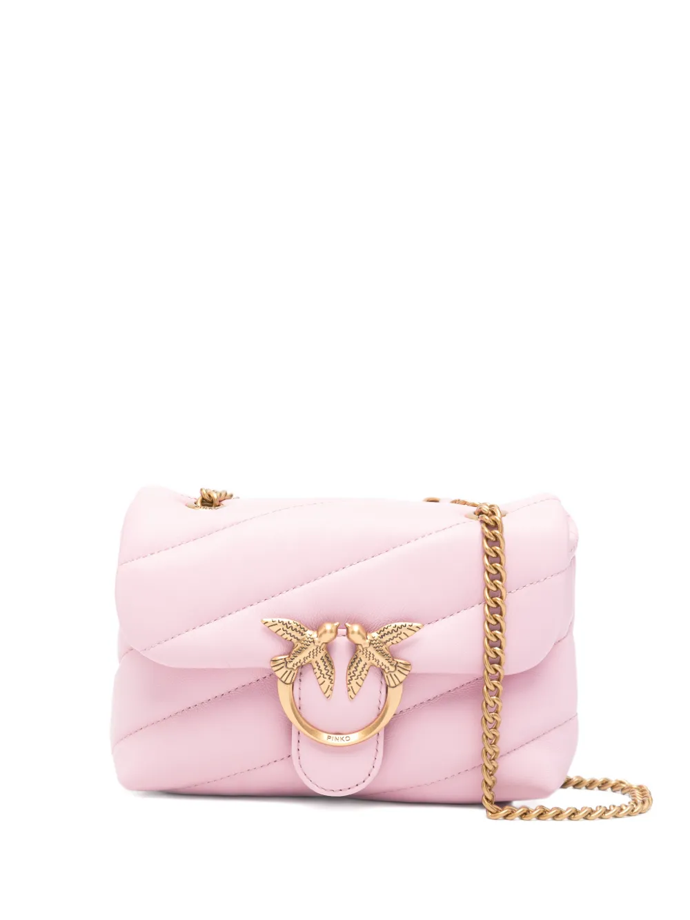 PINKO Baby Love puff padded birds cross body - Rosa