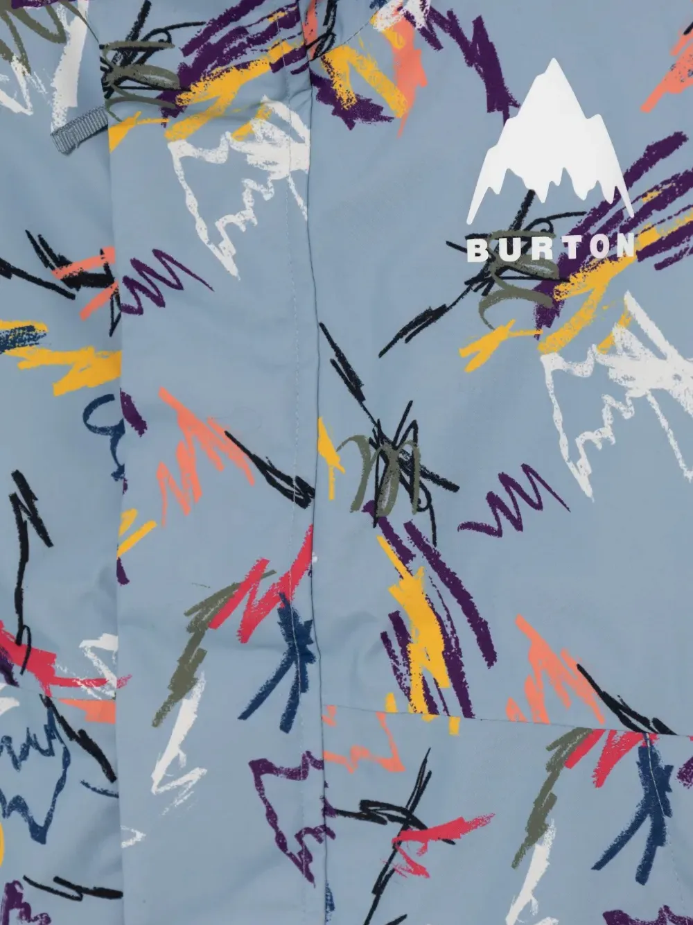  Burton Printed Hooded Jacket - Blue 