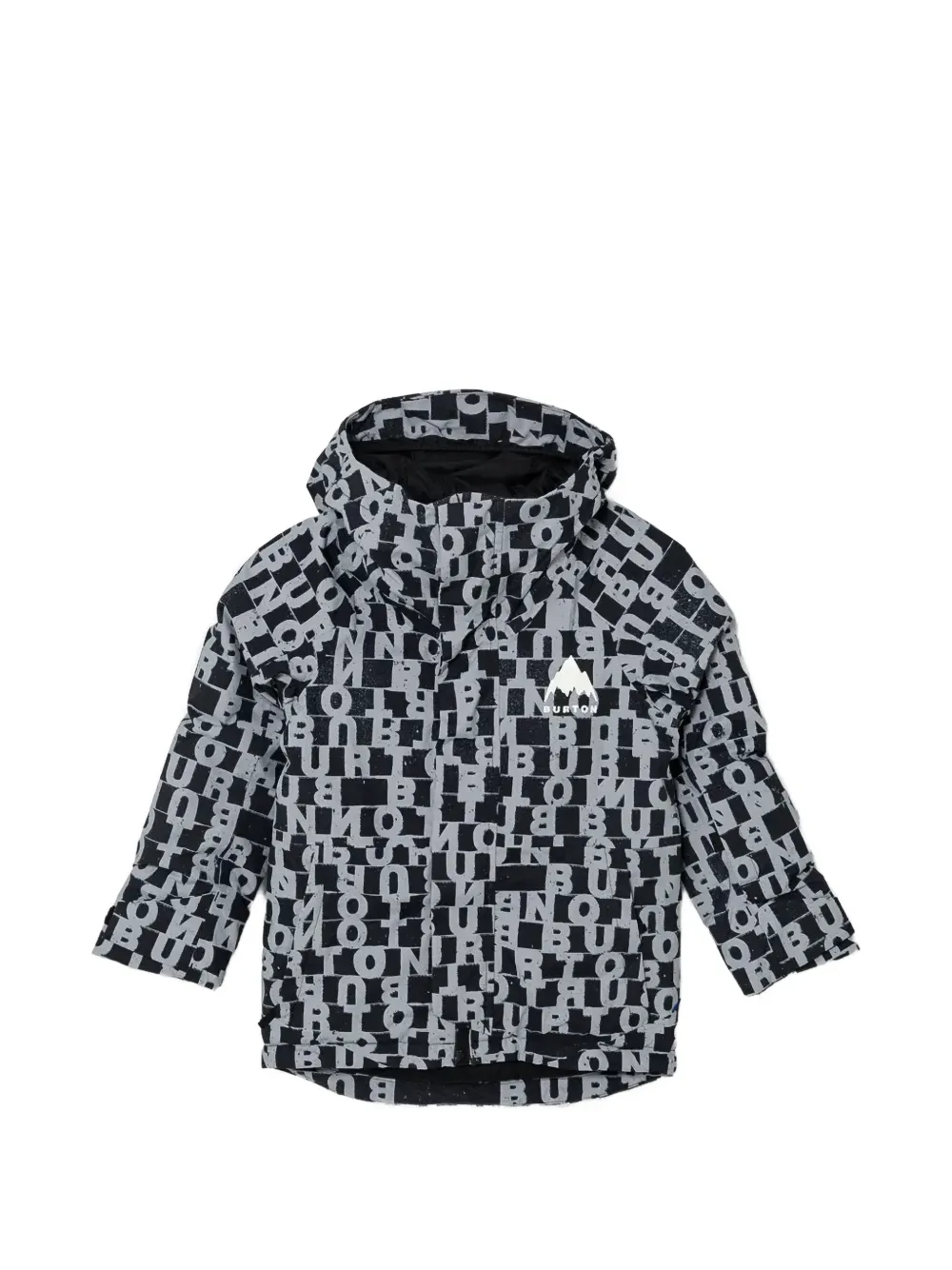 Burton Skimmer lettered hooded jacket - Nero