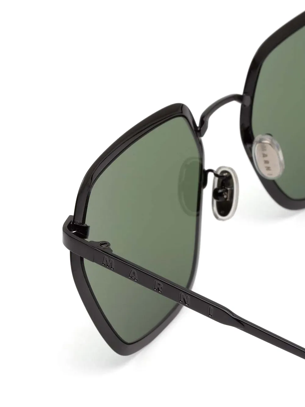 Marni Eyewear Great Noliga Mine zonnebril Zwart