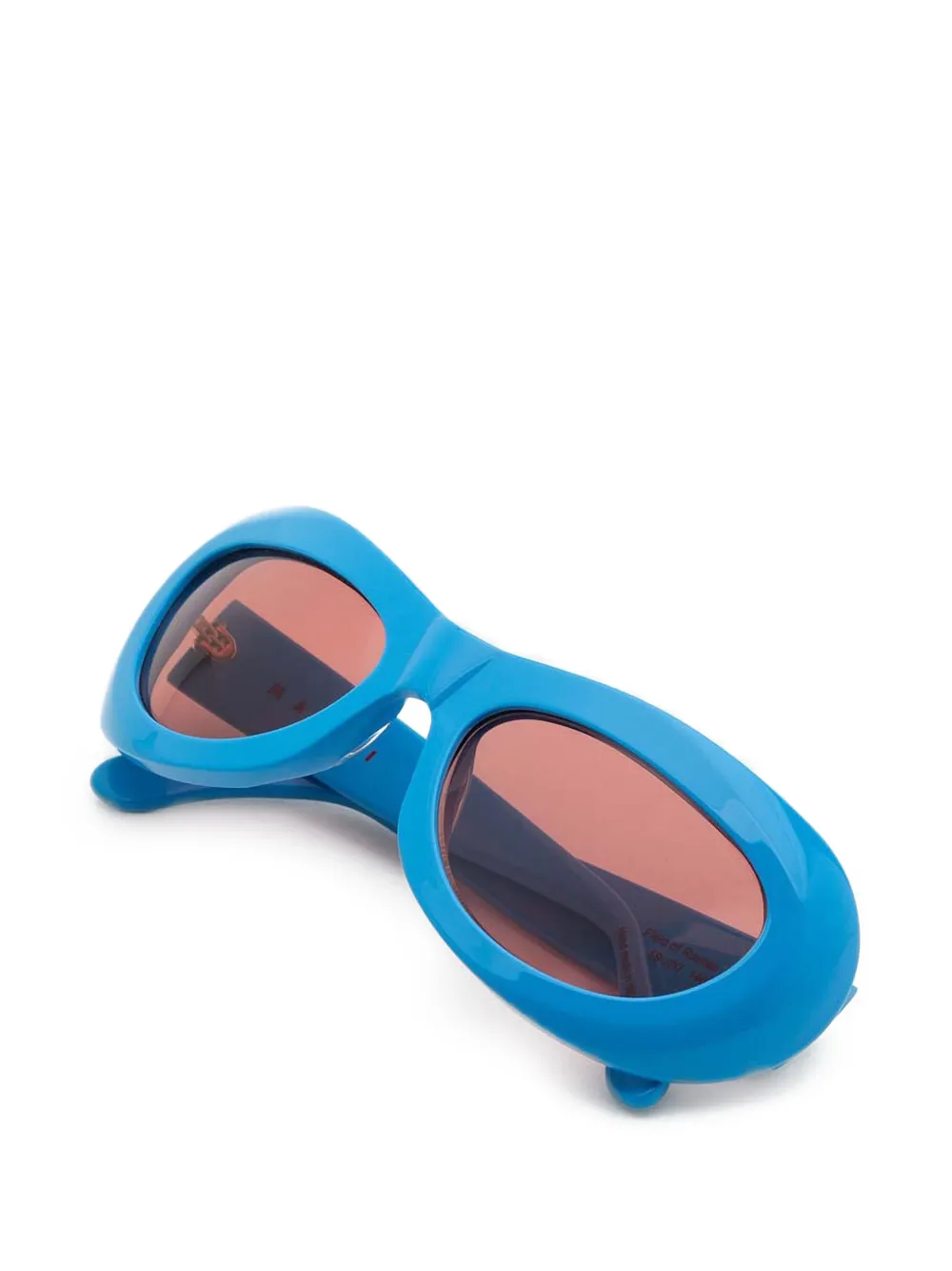  Marni Eyewear Field Of Rushes Oval-frame Sunglasses - Blue 