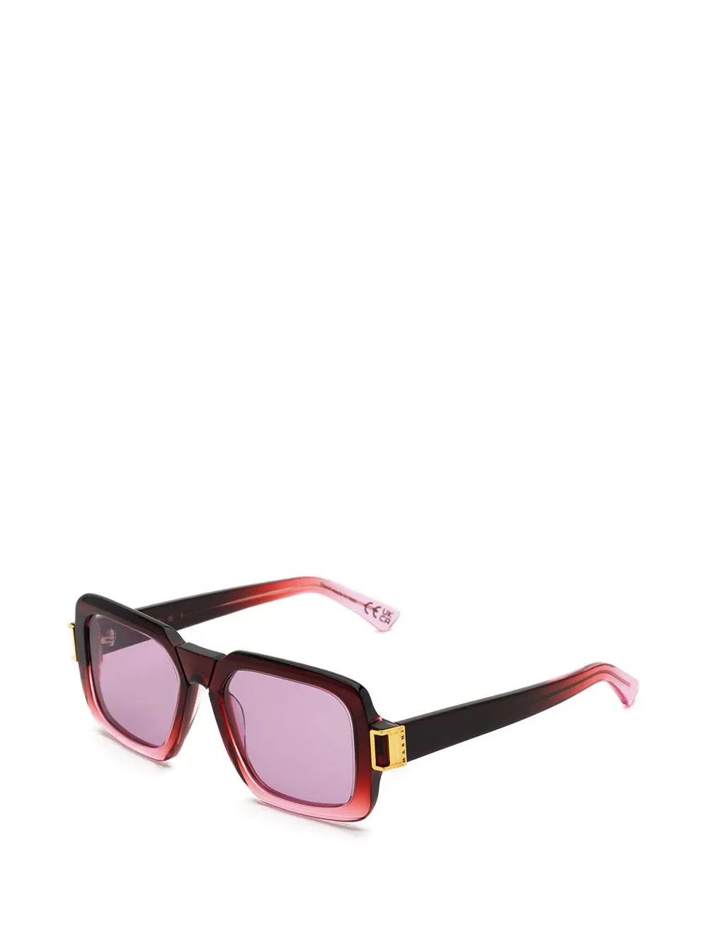 Marni Eyewear rectangle sunglasses - Paars