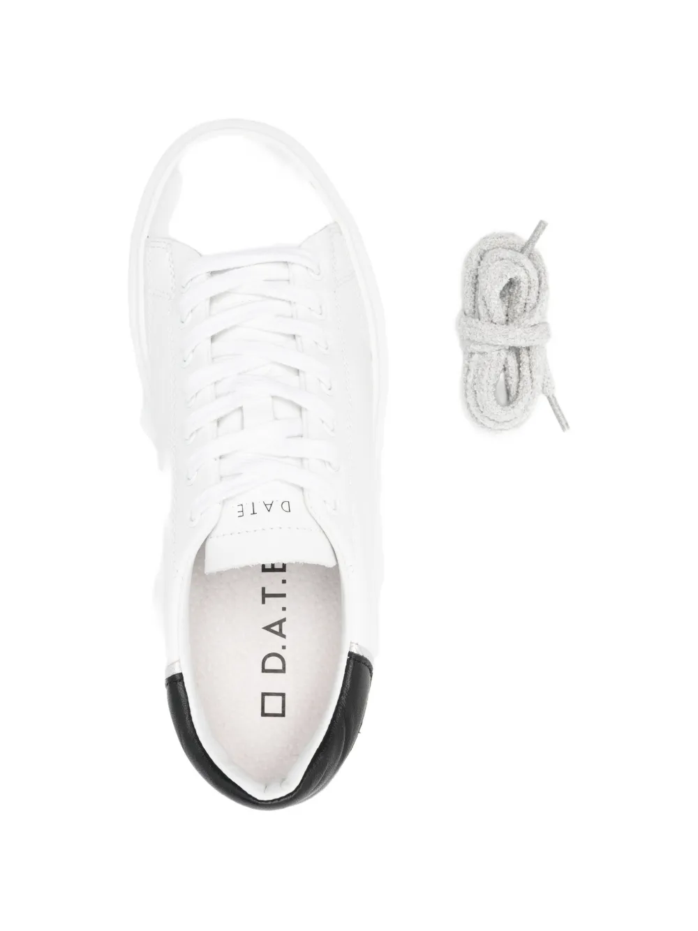 D.A.T.E. Sfera sneakers met logopatroon Wit