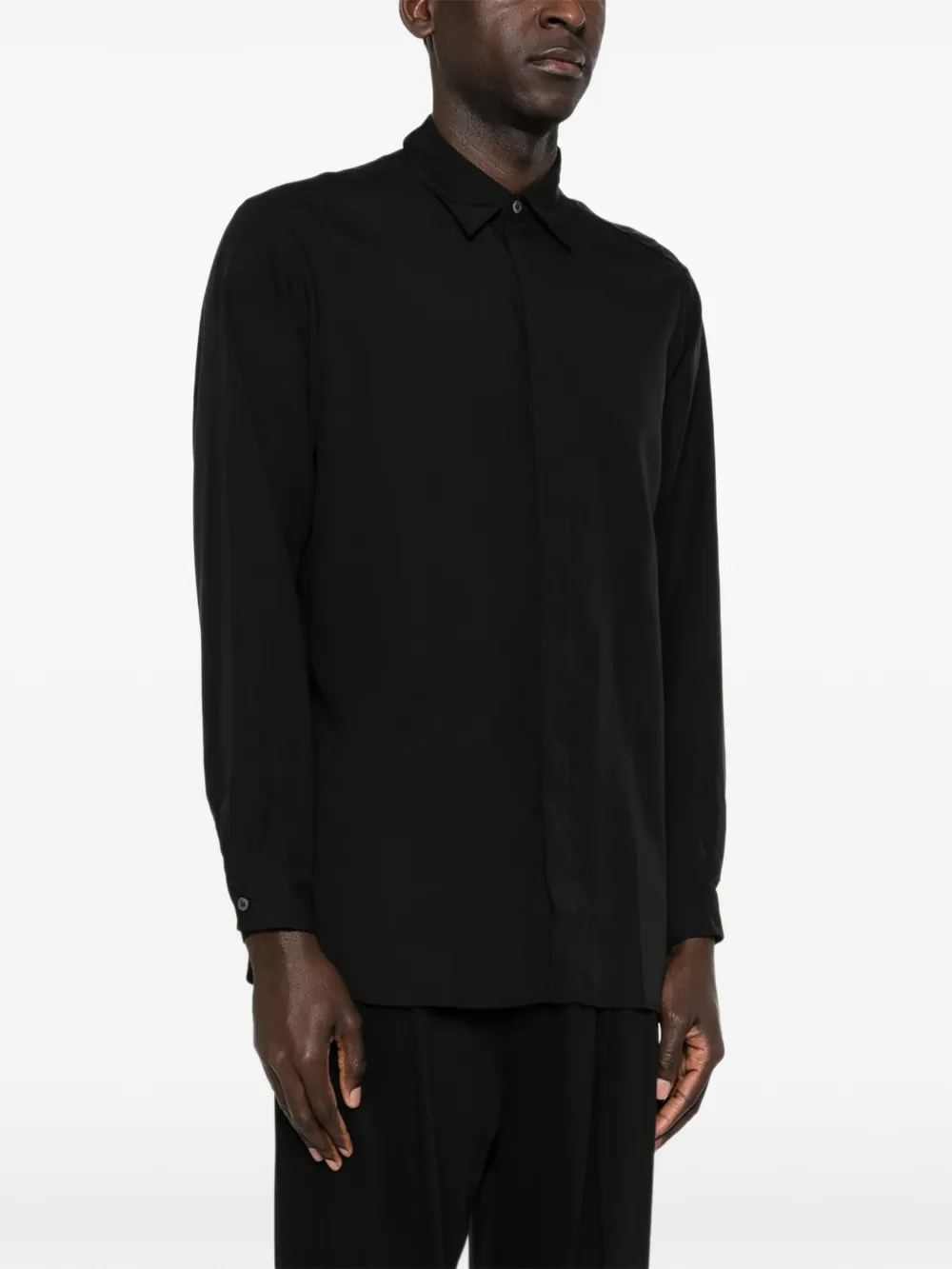  Lardini Long-sleeved Shirt - Black 