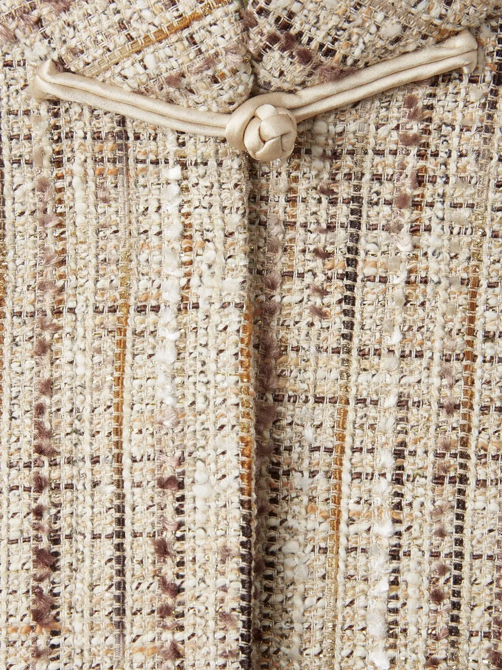  Shanghai Tang Knot Tweed Tang Jacket - Neutrals 