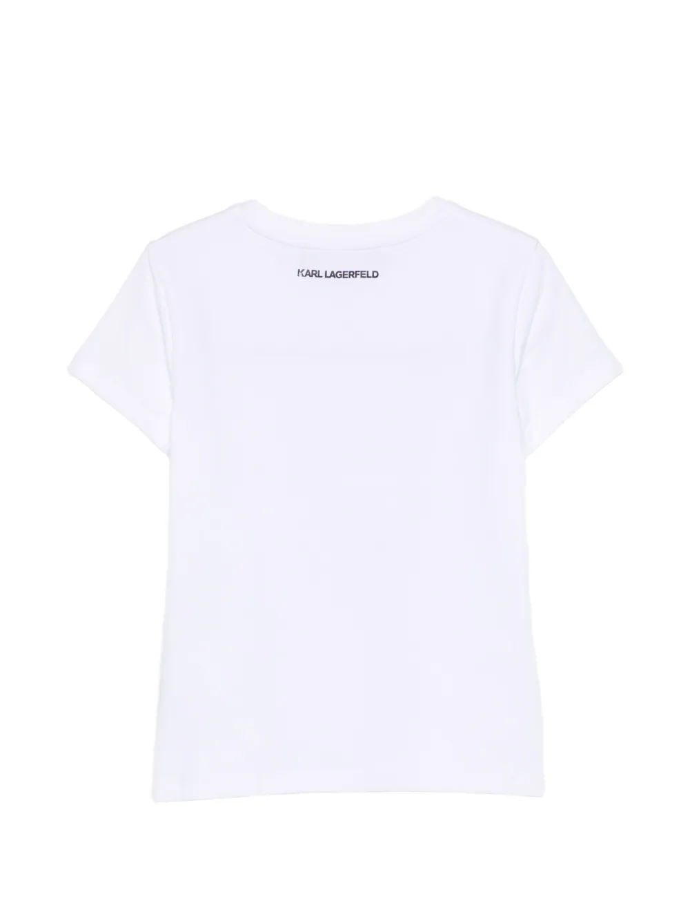Karl Lagerfeld Kids Grafisch T-shirt Wit