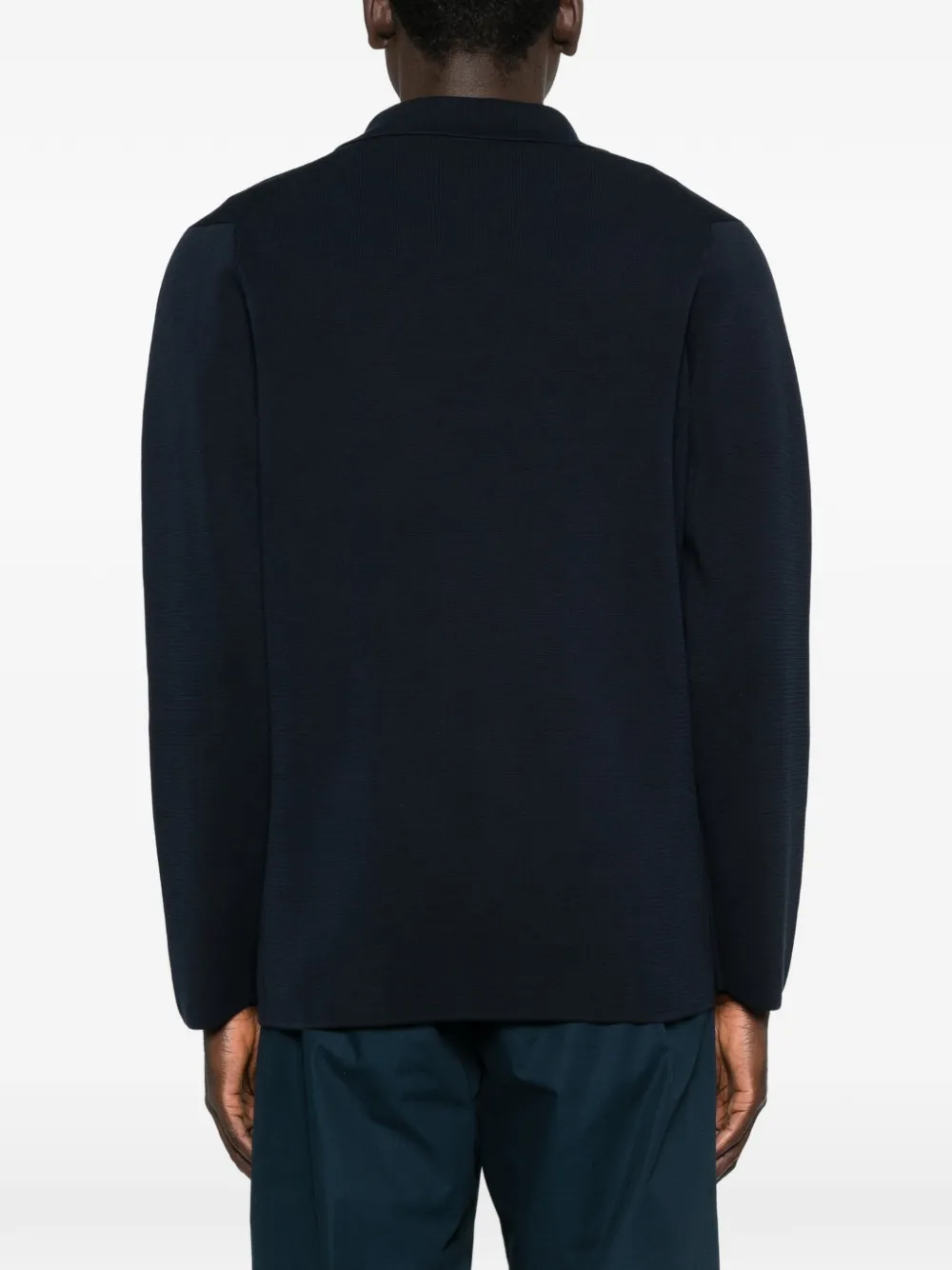 Lardini Vest met bloemdetail en zakken Blauw