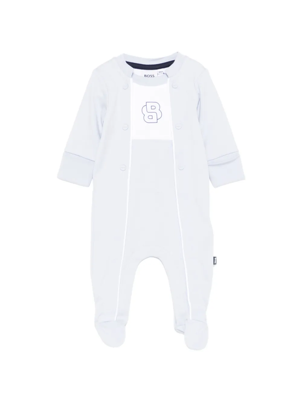 BOSS Kidswear logo pajama - Blu