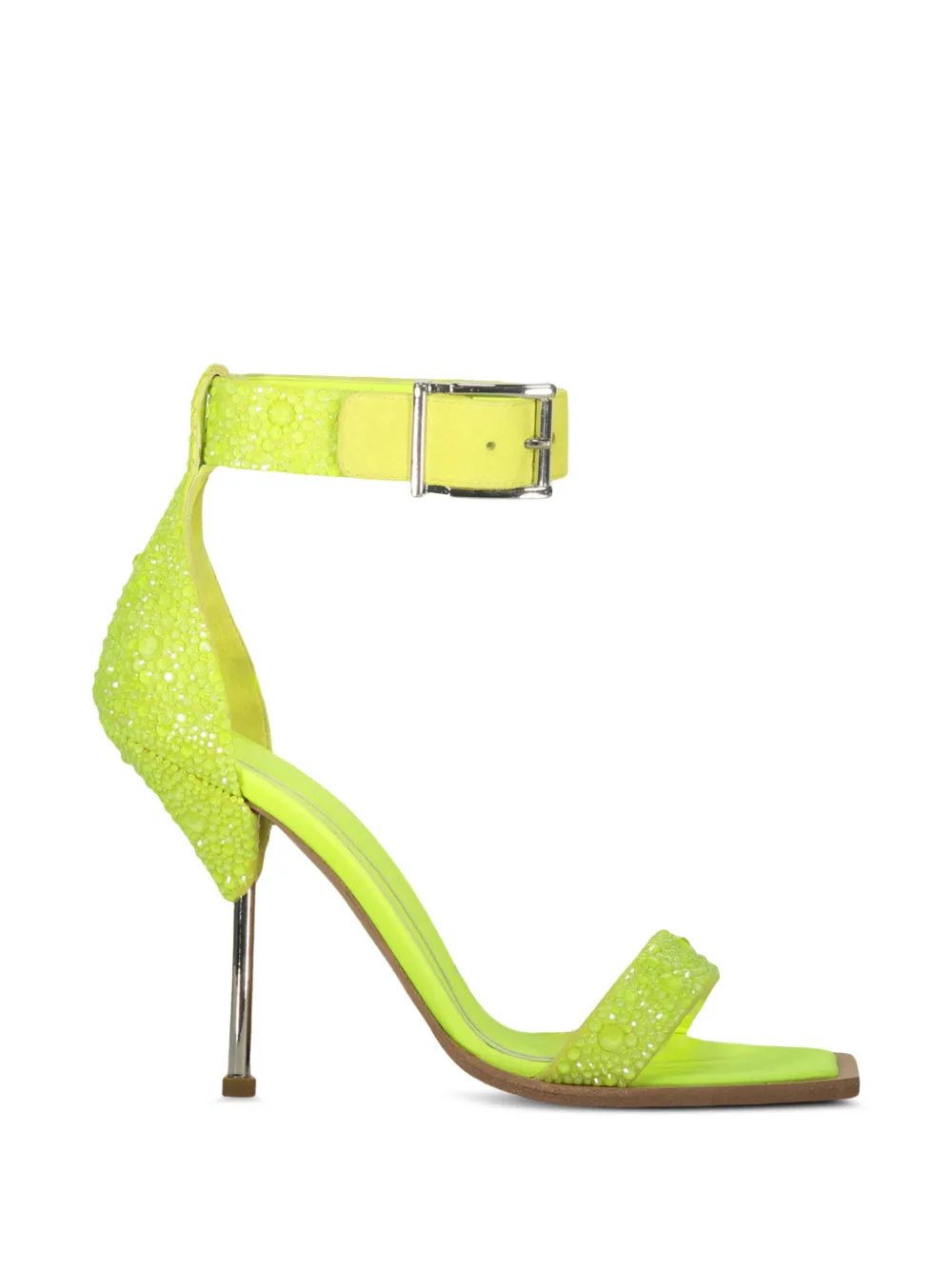Alexander McQueen strap heeled sandal – Yellow