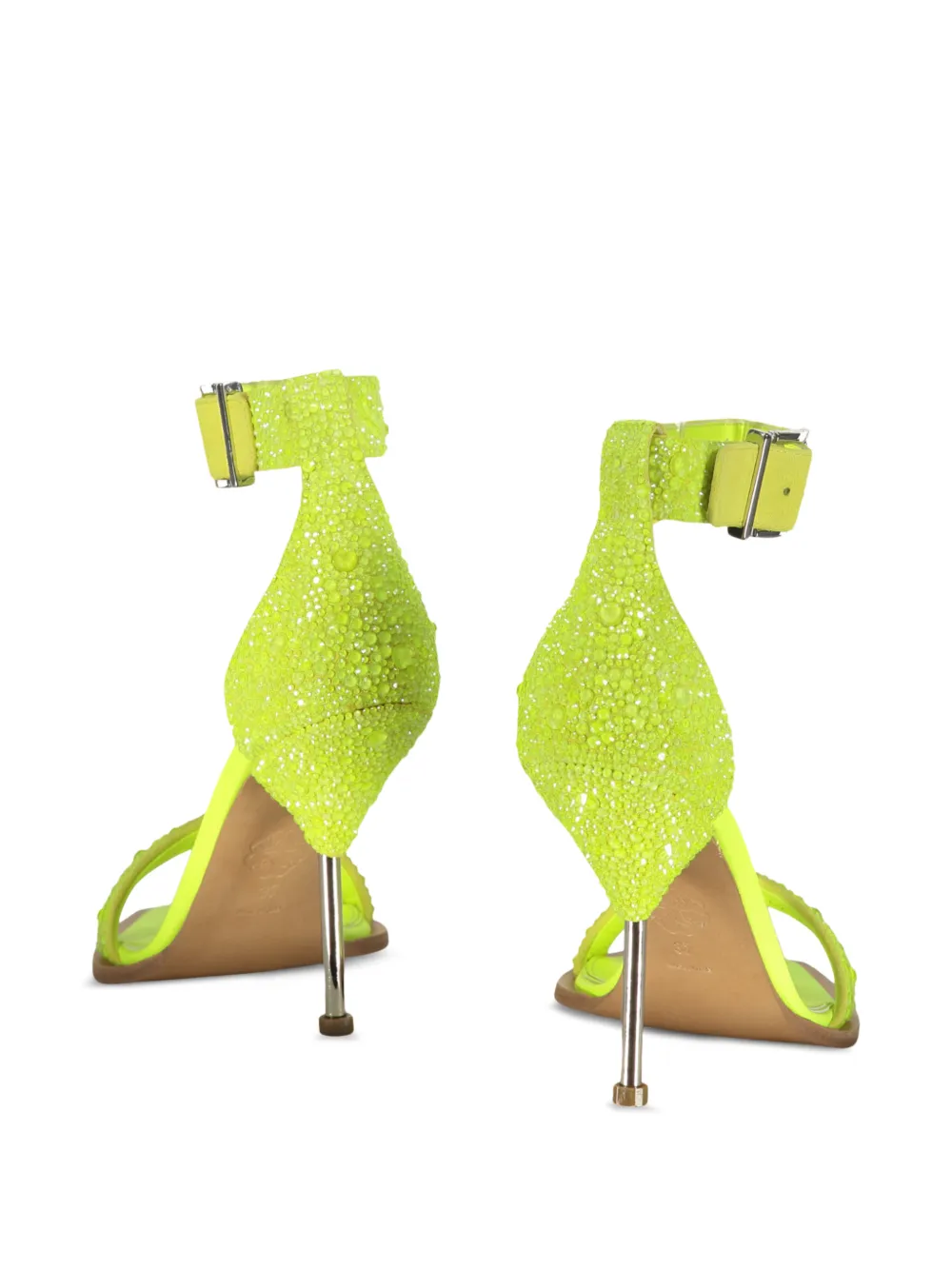 Alexander McQueen Sandalen met bandje en hak Geel