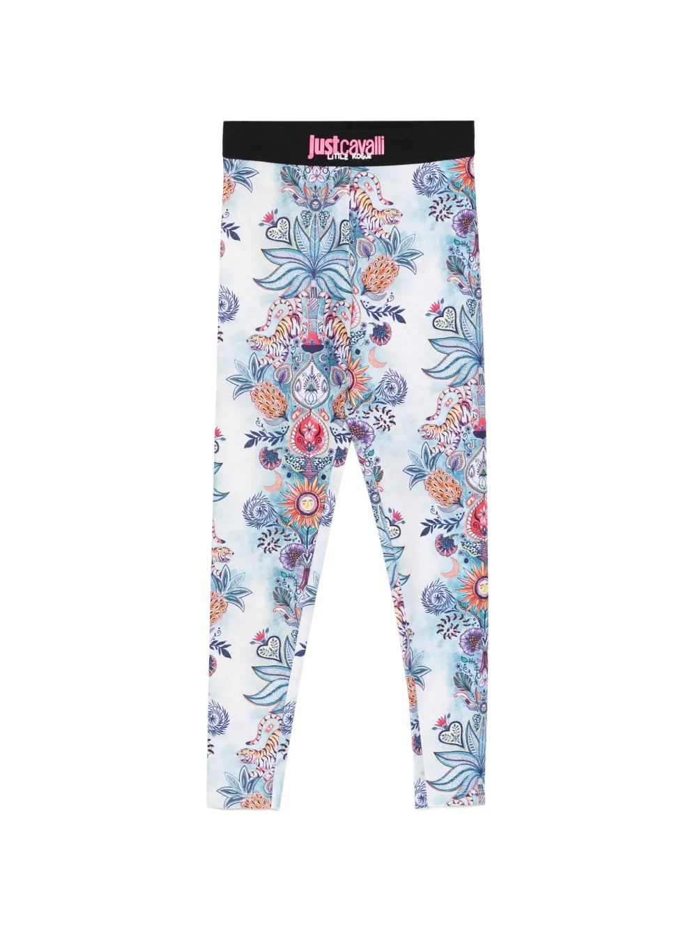 Just Cavalli Little Rogue floral print leggings - Bianco