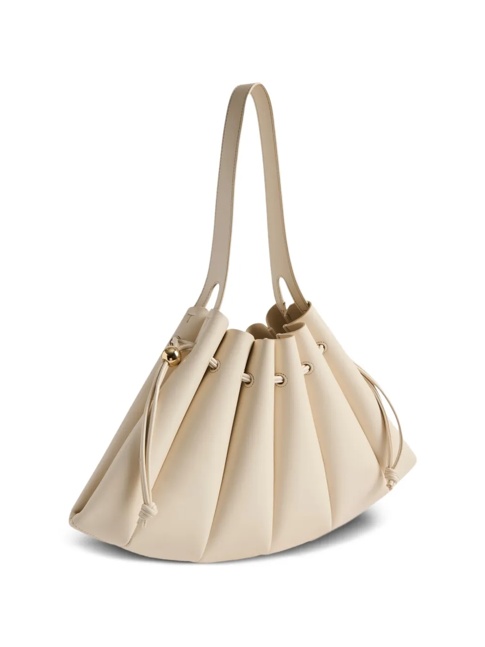  Themoirè Calipso Bottalato Drawstring-detail Shoulder Bag - Neutrals 