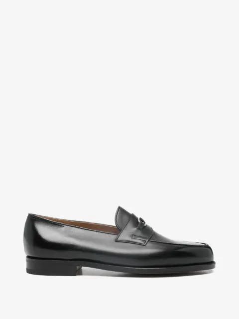 John Lobb metal bar loafers