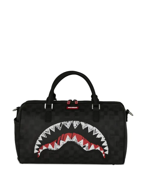 Sprayground checkerboard-pattern holdall