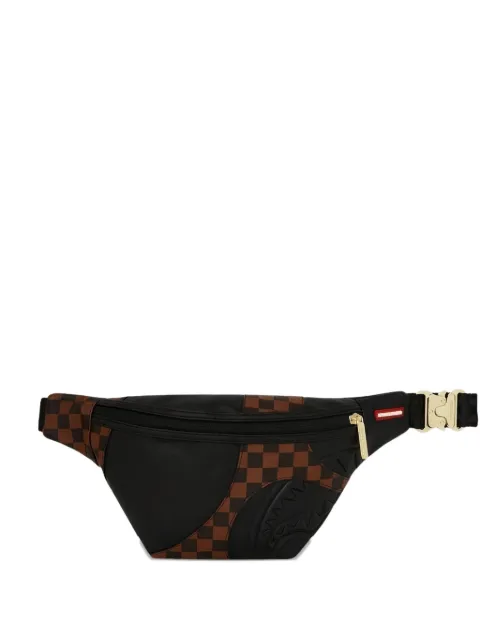Sprayground checkerboard-pattern belt bag