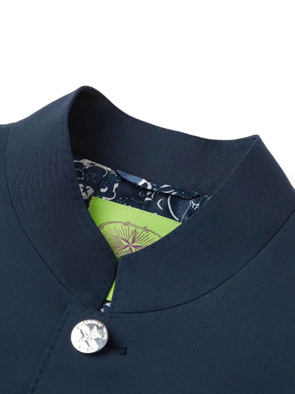  Shanghai Tang Five-button Jacket - Blue 