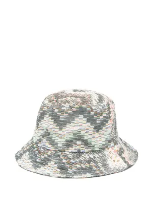 Missoni Kids Zigzag Bucket Hat | Black | FARFETCH